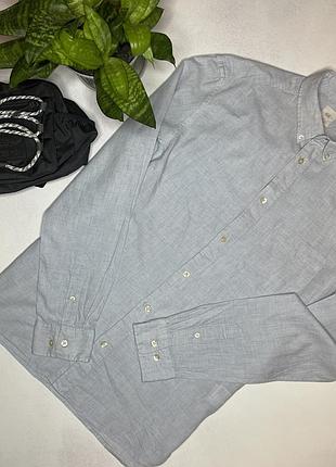 Рубашка голубая h&m