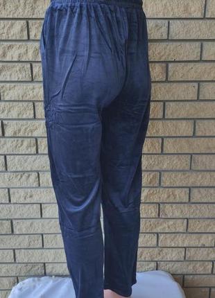 Батальные велюровые домашние, пижамные штаны мужские высокого качества больших и очень больших размеров fyv8 фото