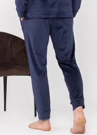 Батальные велюровые домашние, пижамные штаны мужские высокого качества больших и очень больших размеров fyv10 фото