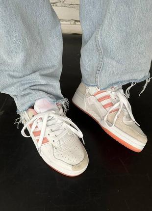 Кроссовки adidas forum “coral pink”8 фото