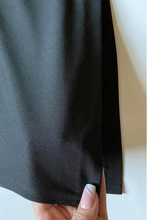 L-xl юбка черная на резинке классическая базовая длинная8 фото