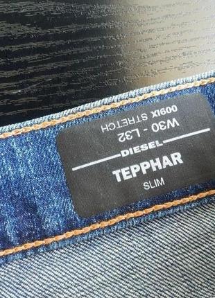 Мужские джинсы слим tepphar-x pantaloni slim 0098x stretch diesel оригинал10 фото