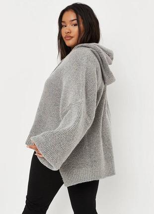 Нове вʼязане худі светр plus size