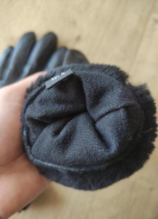Стильные женские кожаные  перчатки,  германия. размер m ( 7 ).6 фото
