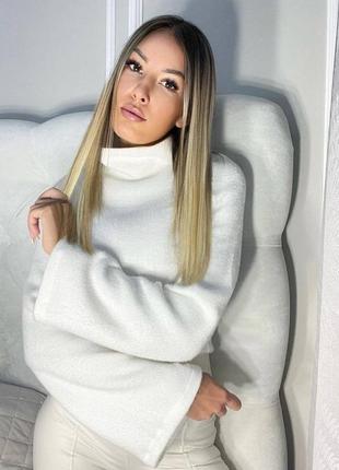 Вкорочений светр ( 2 відтінки)3 фото