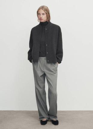 Новый шерстяной бомбер massimo dutti