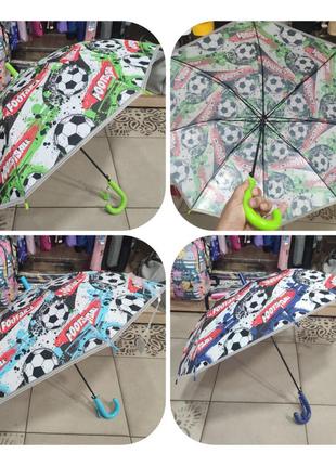 Зонт детский, зонт для мальчика футбол