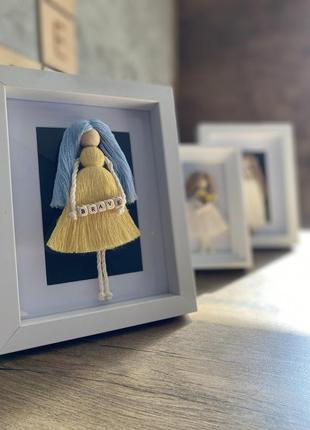 Украинские сувениры, макраме кукла1 фото