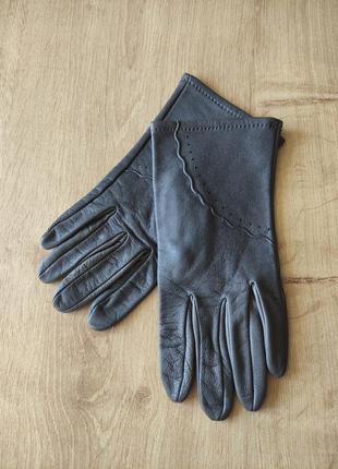 Стильные женские кожаные  перчатки,  германия.  m