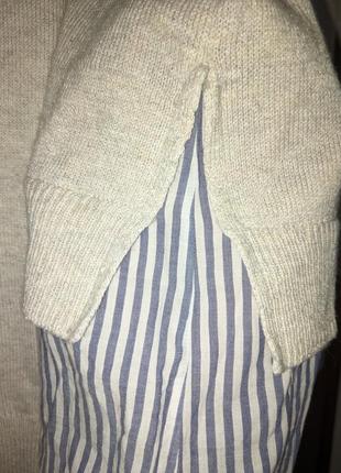 Эксклюзивный свитерик с имитацией рубашки h&amp;m3 фото