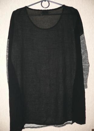 Модный свитер с шифоновой спинкой2 фото