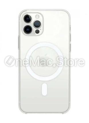 Прозрачный чехол apple clear case с magesafe для iphone 12 pro max