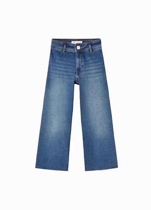 Джинсы кюлоты палаццо от zara