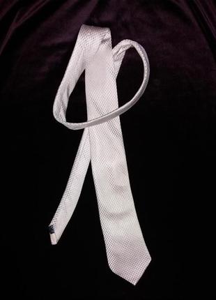 Галстук краватка мужской next унисекс золотистый цвет next длинный