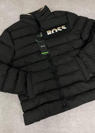 Куртка hugo boss черная и бежевая