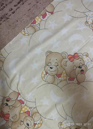 Пеленка детская бязь мишки