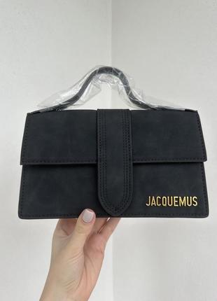 Сумка в стиле jacquemus нубук1 фото