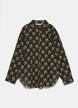 Sale🐯 рубашка zara с тигром s-m-l3 фото