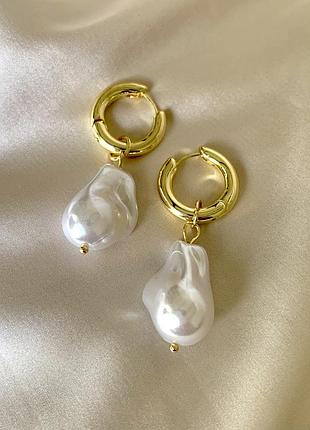 Сережки з перлинами