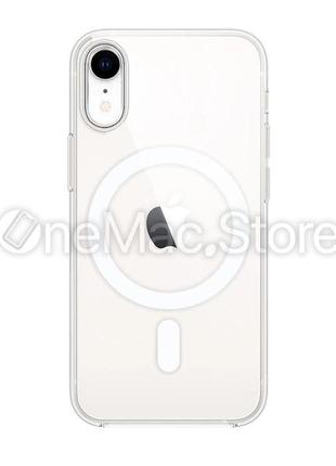 Прозрачный чехол apple clear case с magesafe для iphone xr