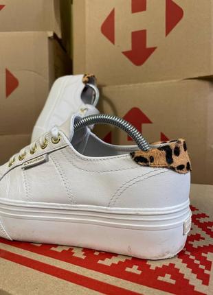 Жіночі шкіряні кросівки на платформі superga leather2 фото