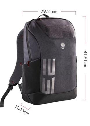 Рюкзак міський alienware m15 дорожній вологозахищений 27 л колір чорний3 фото