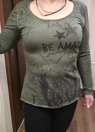 Катоновая футболка з довгим рукавом street one