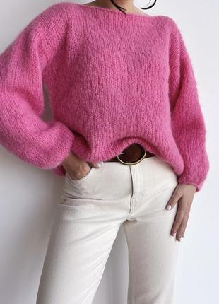 Базовый свитер оверсайз из шерсти альпака