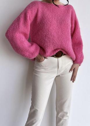 Базовий светр оверсайз з вовни альпака3 фото