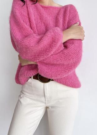 Базовий светр оверсайз з вовни альпака5 фото
