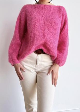 Базовий светр оверсайз з вовни альпака6 фото