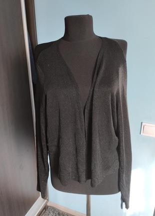 Накидка кардиган с люрексом