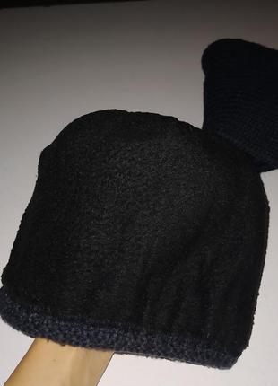 Комплект зимняя шапка с пумпоном и шарф new fashion7 фото