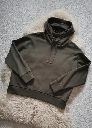 H&m худі хакі толстовка з капюшоном