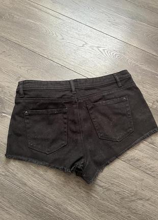 Черные крутые джинсовые шорты sinsay2 фото