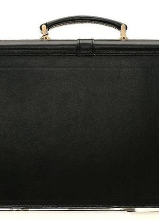 Мужской кожаный портфель manufatto, черный2 фото
