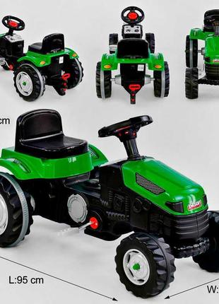 Трактор-толакар педальний pilsan зелений 07-314