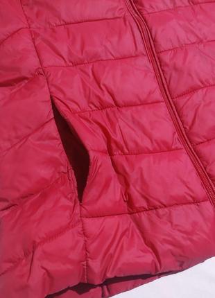 Куртка жіноча червона (красная),демисезонна ,весгяна,синтепон7 фото