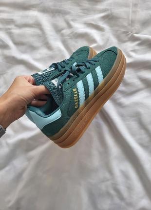 Кроссовки женские adidas gazelle bold green