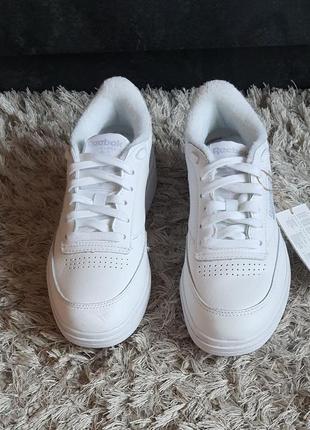 Оригинал. reebok club c double gw0854 нат.кожа р.6,5usa(23,5см).3 фото