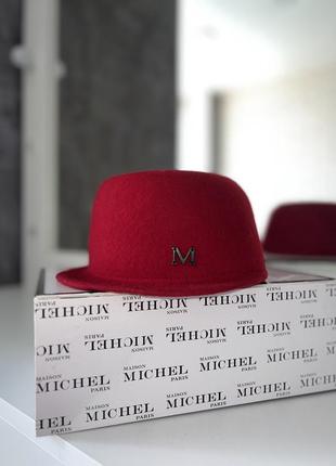 Шляпа шапка кашемир шерсть maison michel2 фото