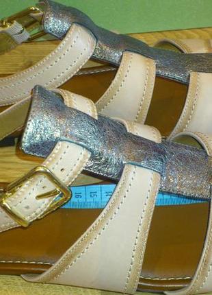 Кожаные легкие и удобные босоножки clarks, из америки8 фото