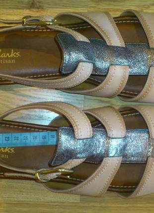 Кожаные легкие и удобные босоножки clarks, из америки10 фото