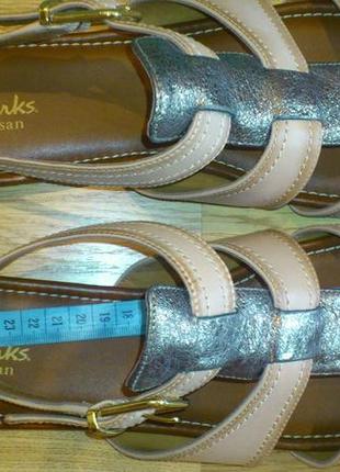 Кожаные легкие и удобные босоножки clarks, из америки9 фото