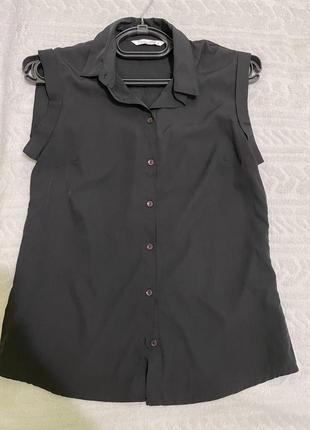 Черная блуза / блузка1 фото