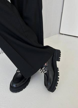 Кожаные лоферы женские туфли из натуральной кожи4 фото