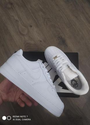 Женские кроссовки nike air force white1 фото