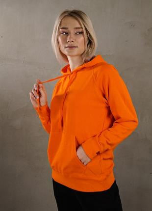 Женская приталенная толстовка fruit of the loom оранжевый размер xl lightweight 062148044xl
