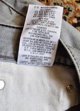 Брендовые фирменные джинсы levi's 514,оригинал, размер 32/34.10 фото