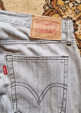 Брендовые фирменные джинсы levi's 514,оригинал, размер 32/34.4 фото